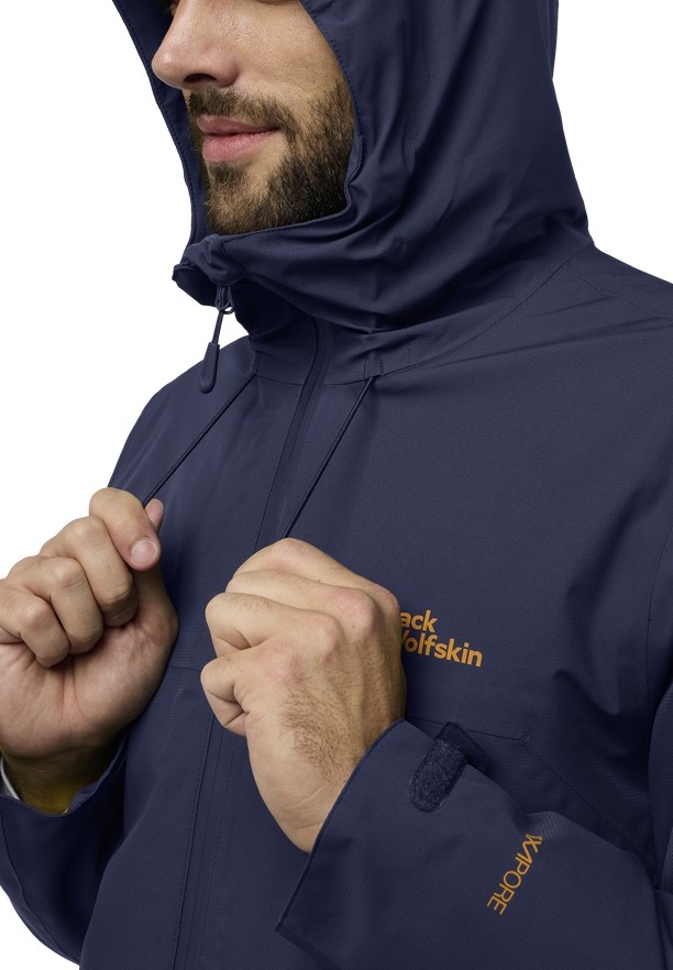 Navy Men Jack Wolfskin Wisper Ins Jackets | 94683240