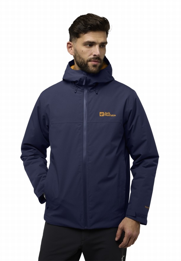 Navy Men Jack Wolfskin Wisper Ins Jackets | 94683240
