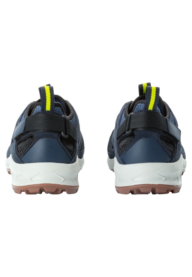 Navy Men Jack Wolfskin Woodland 2 Hybrid Low Hiking Shoes | 58306108