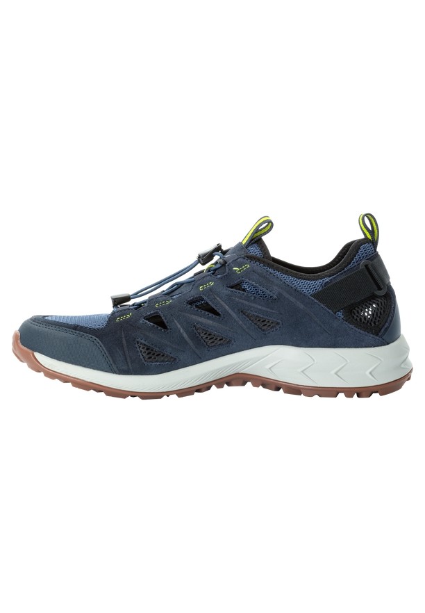 Navy Men Jack Wolfskin Woodland 2 Hybrid Low Hiking Shoes | 58306108