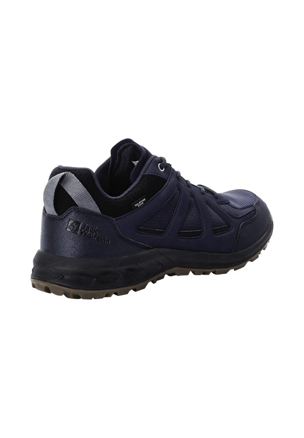 Navy Men Jack Wolfskin Woodland 2 Texapore Low Hiking Shoes | 40240503