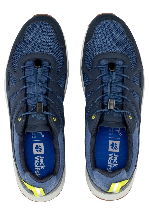 Navy Men Jack Wolfskin Woodland 2 Vent Low Hiking Shoes | 65442124