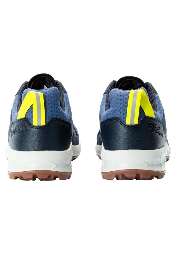 Navy Men Jack Wolfskin Woodland 2 Vent Low Hiking Shoes | 65442124