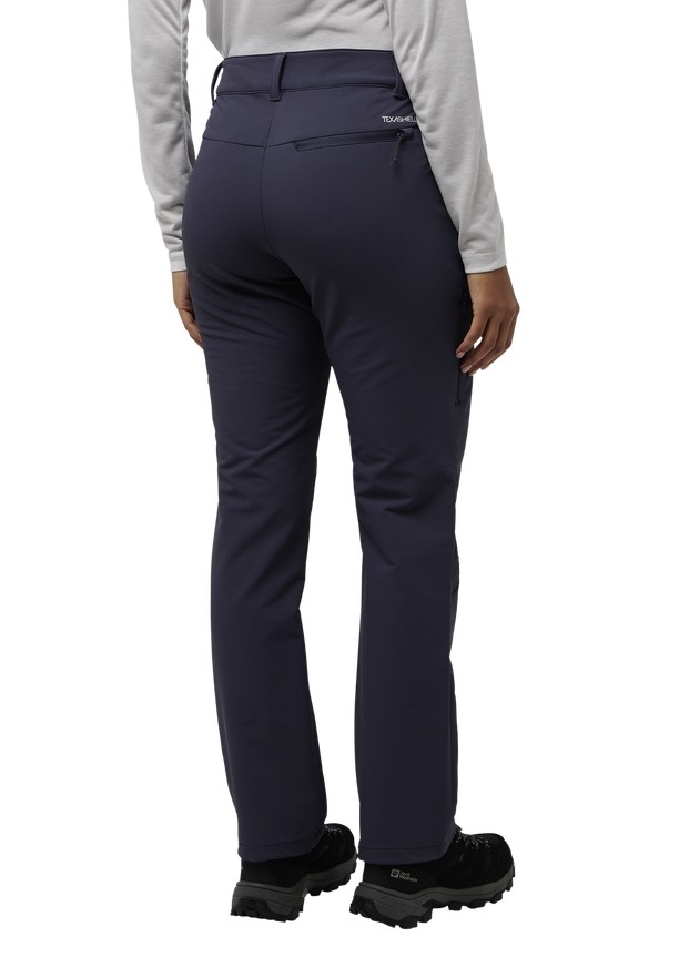 Navy Women Jack Wolfskin Activate Thermic Hiking Pants | 61418851