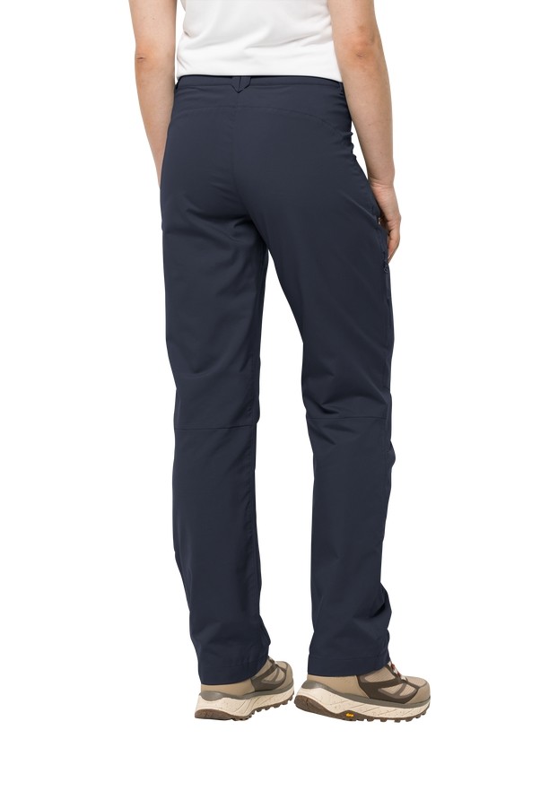 Navy Women Jack Wolfskin Active Track Hiking Pants | 21150016