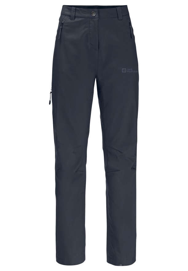 Navy Women Jack Wolfskin Active Track Hiking Pants | 21150016