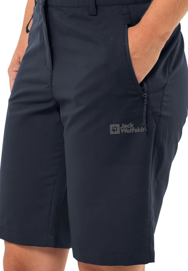 Navy Women Jack Wolfskin Active Track Shorts | 67683336
