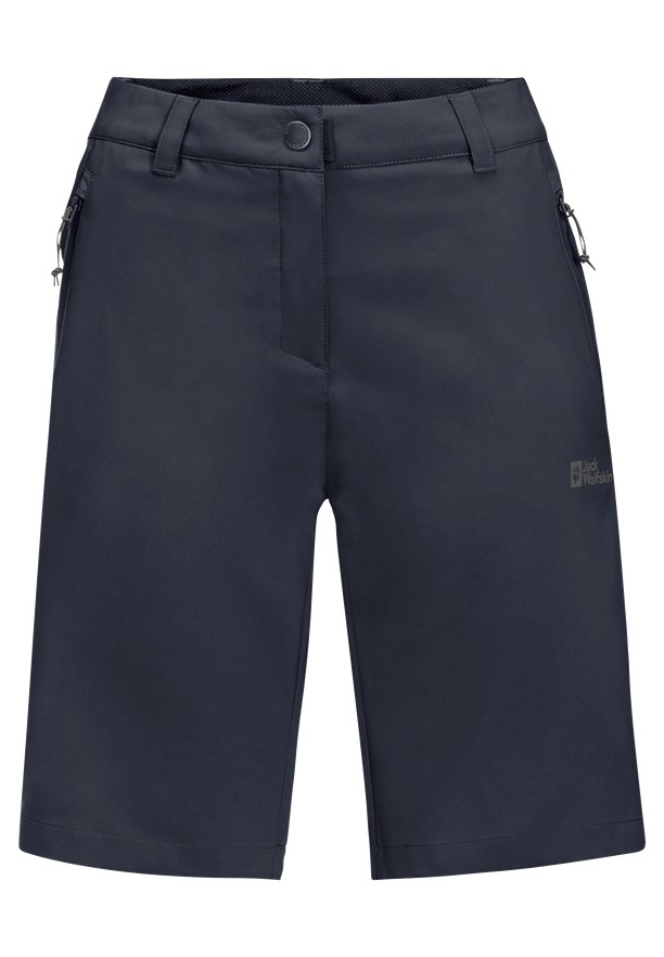 Navy Women Jack Wolfskin Active Track Shorts | 67683336