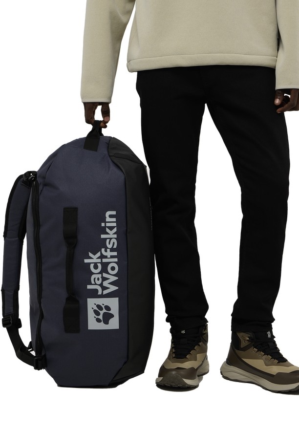 Navy Women Jack Wolfskin All-in 65 Duffle Bags | 30272136