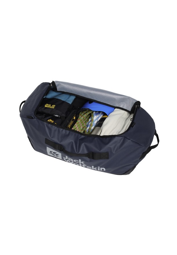 Navy Women Jack Wolfskin All-in 65 Duffle Bags | 30272136