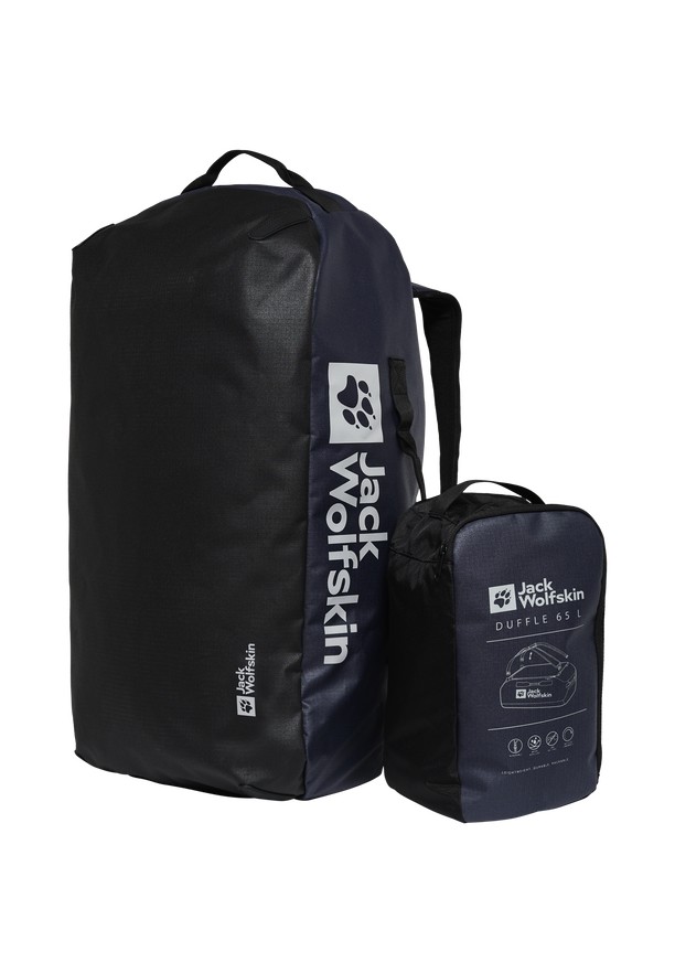 Navy Women Jack Wolfskin All-in 65 Duffle Bags | 30272136