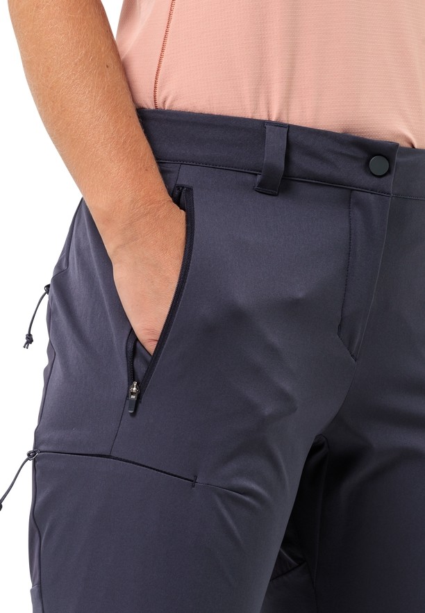 Navy Women Jack Wolfskin Alpine Hiking Pants | 91086134