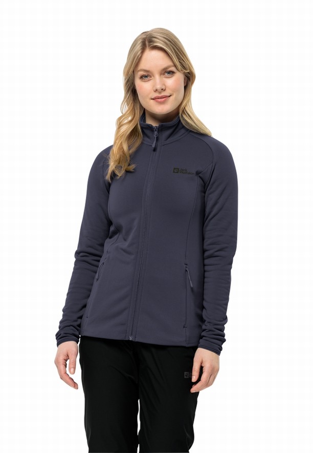 Navy Women Jack Wolfskin Baiselberg Fz Fleece Jackets | 53680373