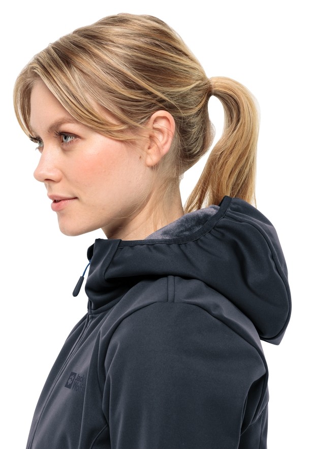 Navy Women Jack Wolfskin Bornberg Hoody Jackets | 16216485