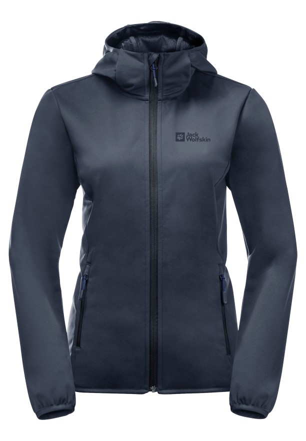 Navy Women Jack Wolfskin Bornberg Hoody Jackets | 16216485