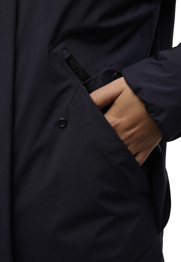Navy Women Jack Wolfskin Brandenburger Coats | 53120752