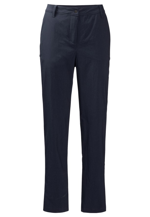 Navy Women Jack Wolfskin Desert Roll Up Pants | 68874207