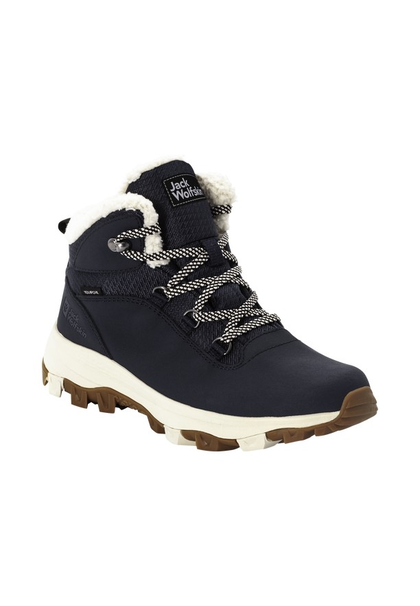 Navy Women Jack Wolfskin Everquest Texapore Mid Winter Shoes | 43560666