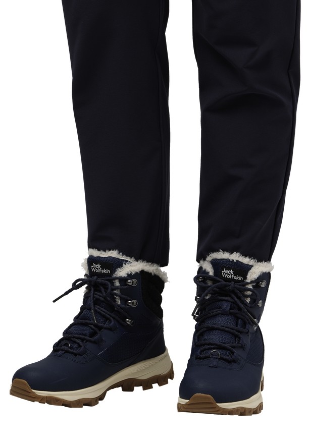 Navy Women Jack Wolfskin Everquest Texapore High Winter Shoes | 62698938