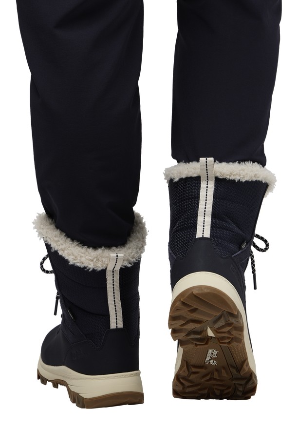 Navy Women Jack Wolfskin Everquest Texapore Snow High Winter Boots | 11742454
