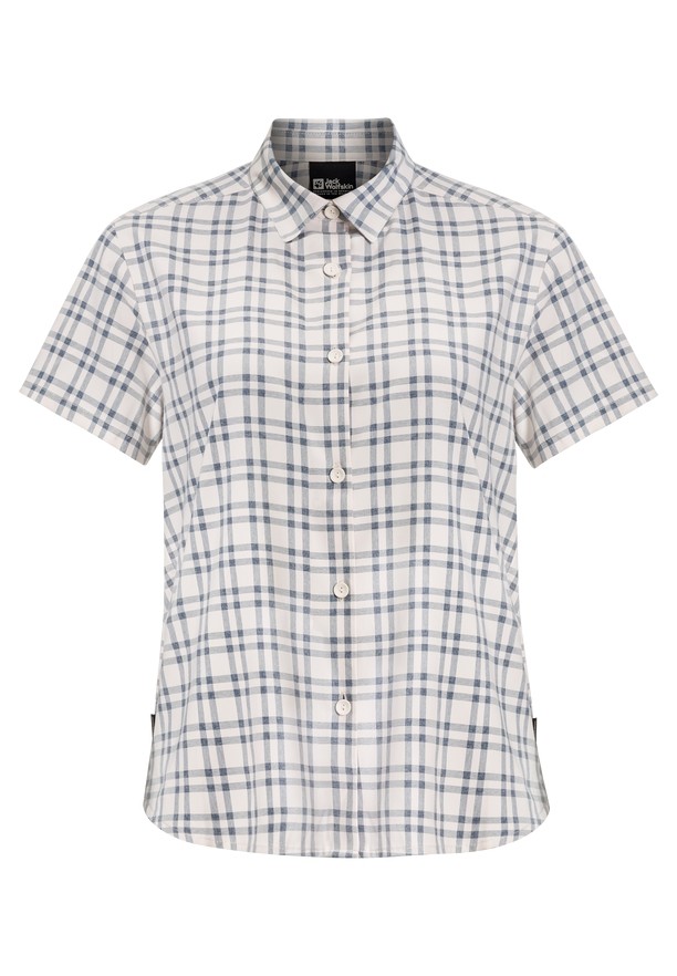 Navy Women Jack Wolfskin Febla Shirts | 83919653
