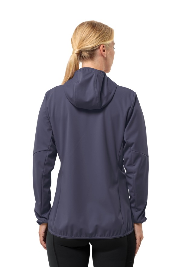 Navy Women Jack Wolfskin Feldberg Hoody Softshell Jackets | 40889174