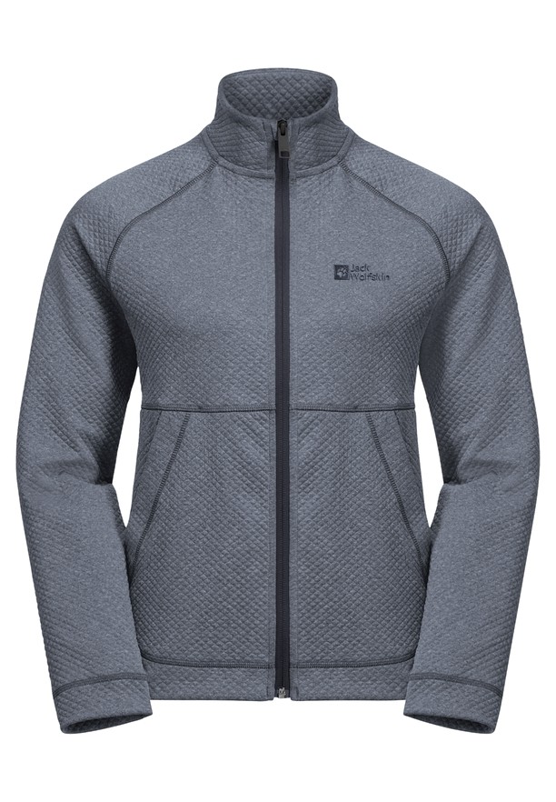 Navy Women Jack Wolfskin Fernweh Fleece Jackets | 25804148