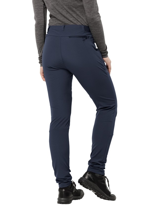 Navy Women Jack Wolfskin Geigelstein Slim Hiking Pants | 96938318