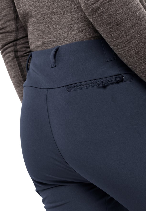 Navy Women Jack Wolfskin Geigelstein Slim Hiking Pants | 96938318