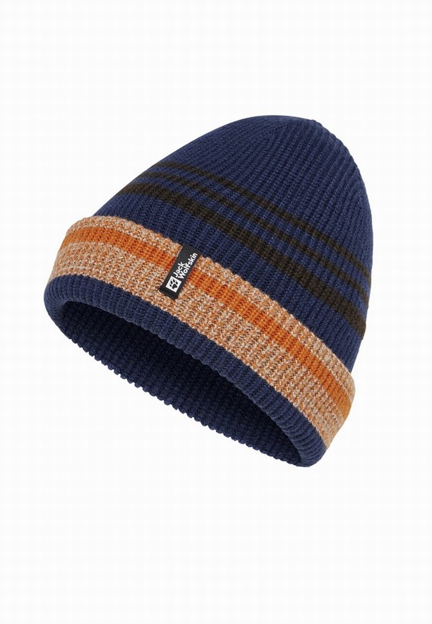Navy Women Jack Wolfskin Gleam Beanie | 41030067