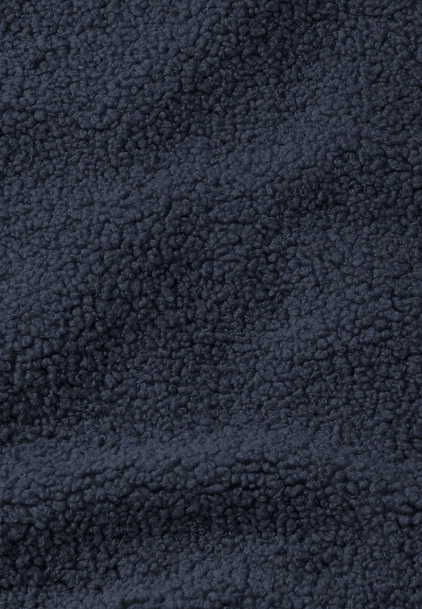 Navy Women Jack Wolfskin High Curl Fleece Jackets | 60995160