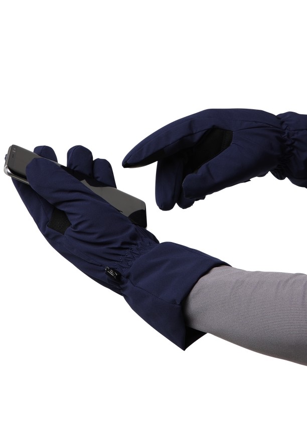 Navy Women Jack Wolfskin Highloft Gloves | 29853568