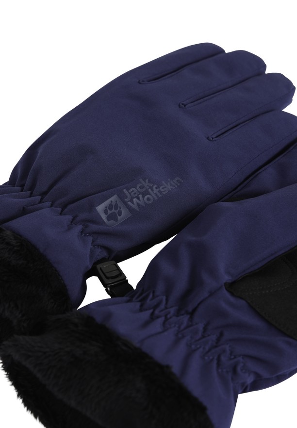 Navy Women Jack Wolfskin Highloft Gloves | 79316017