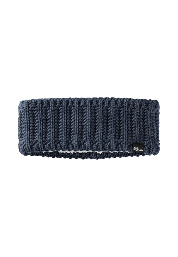 Navy Women Jack Wolfskin Highloft Knit Headband | 91861973