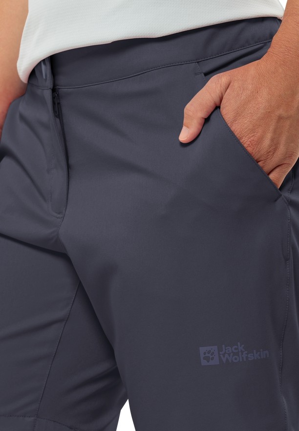 Navy Women Jack Wolfskin Hiking Alpine Shorts | 77346652
