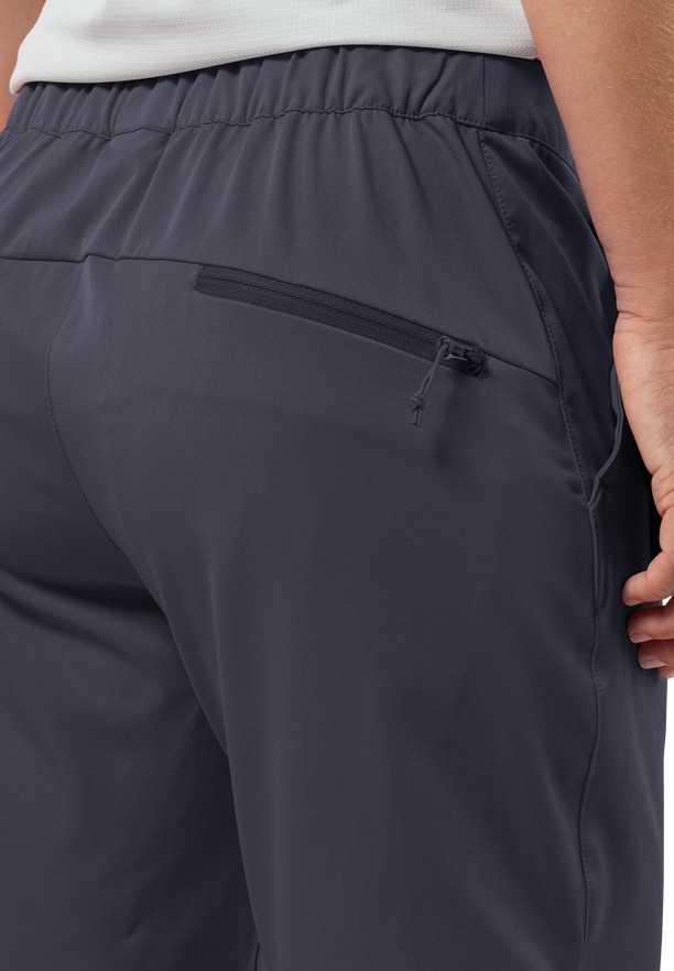 Navy Women Jack Wolfskin Hiking Alpine Shorts | 77346652