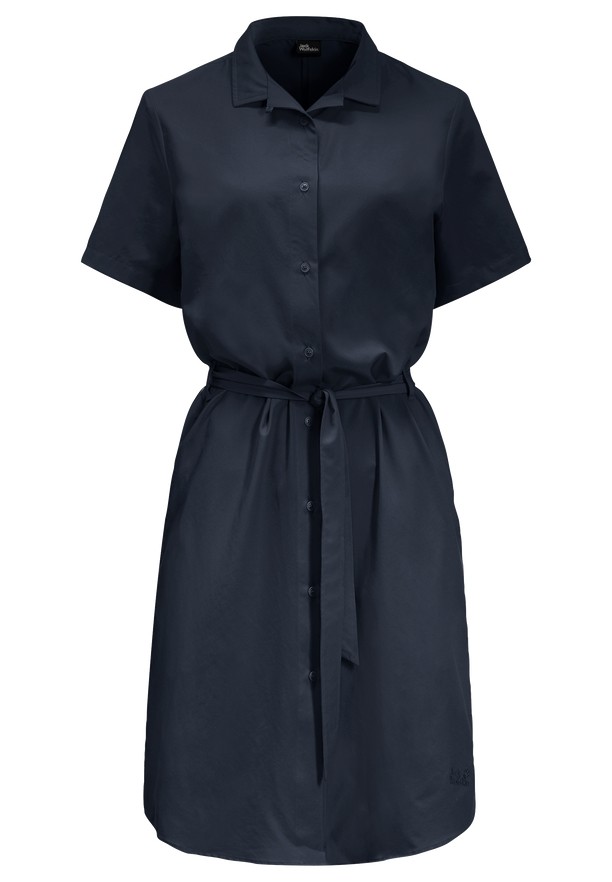 Navy Women Jack Wolfskin Holiday Midi Dress | 60863452
