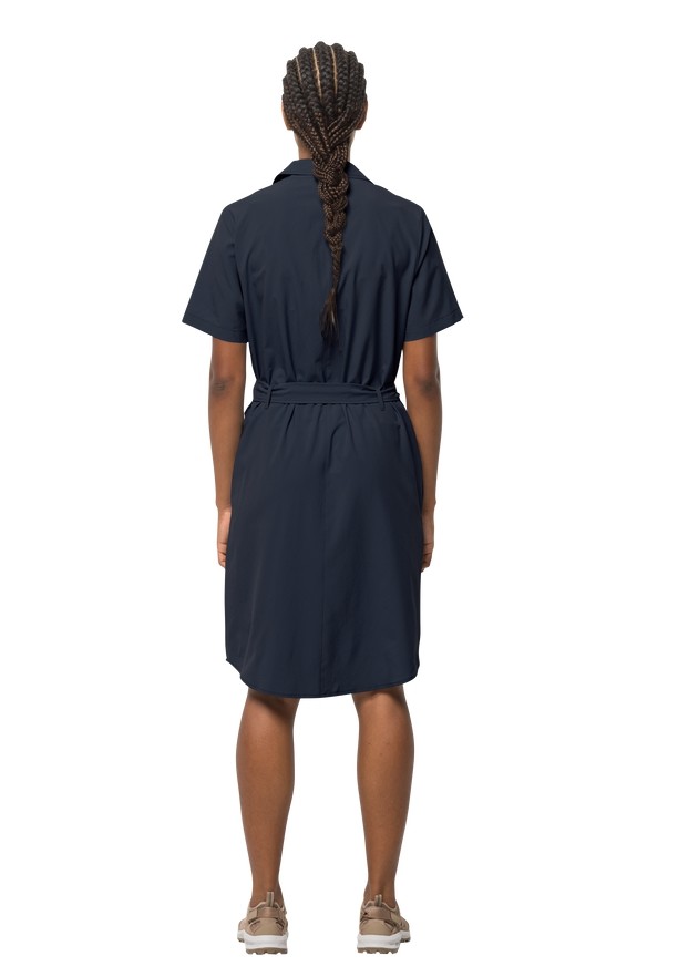 Navy Women Jack Wolfskin Holiday Midi Dress | 60863452