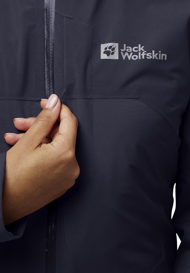 Navy Women Jack Wolfskin Hunberg 3in1 Jackets | 82121086