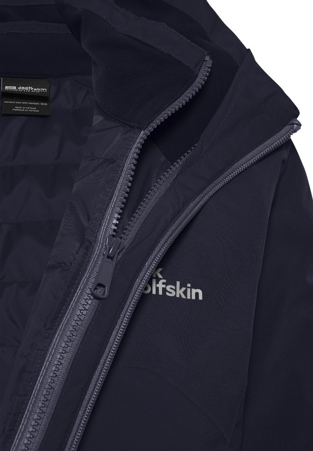 Navy Women Jack Wolfskin Hunberg 3in1 Jackets | 82121086