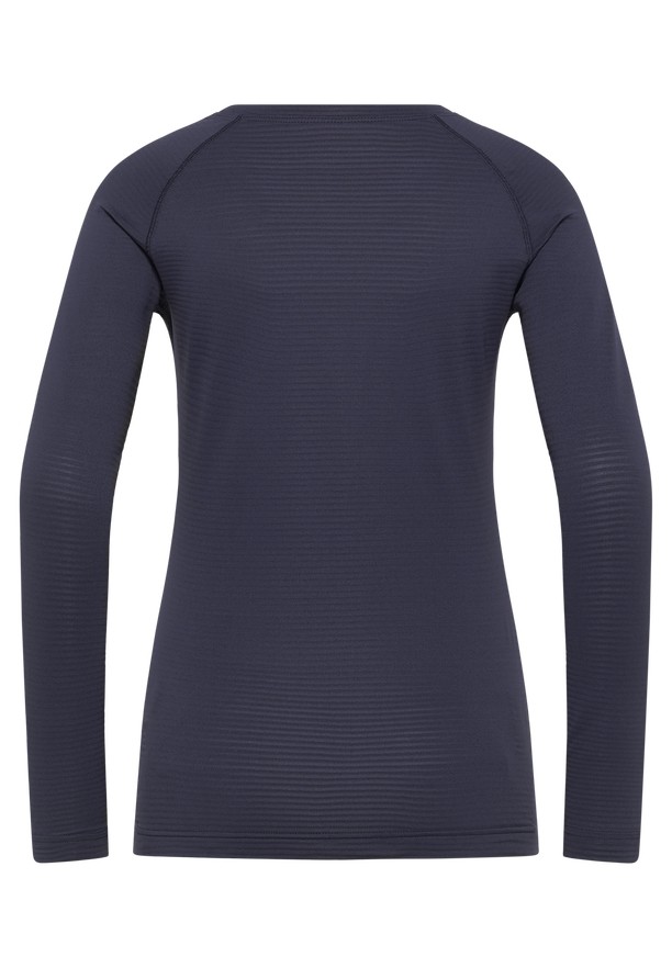 Navy Women Jack Wolfskin Infinite Warm Ls T Shirts | 71660776