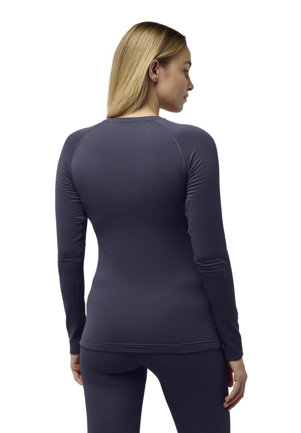 Navy Women Jack Wolfskin Infinite Warm Ls T Shirts | 71660776