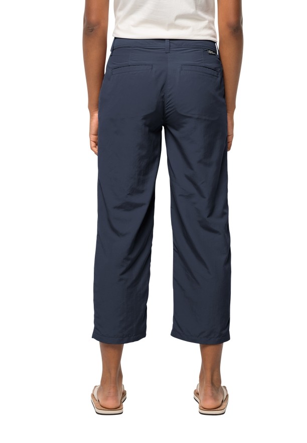 Navy Women Jack Wolfskin Kalahari 7/8 Pants | 56063579