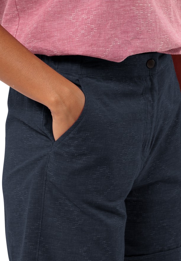 Navy Women Jack Wolfskin Karana Shorts | 70084553