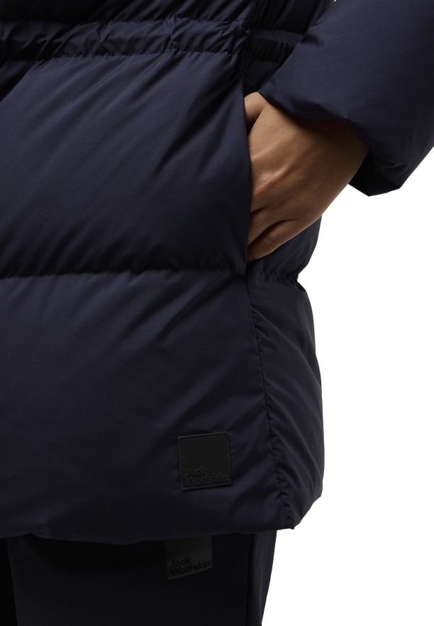 Navy Women Jack Wolfskin Kirschallee Winter Jackets | 72795348