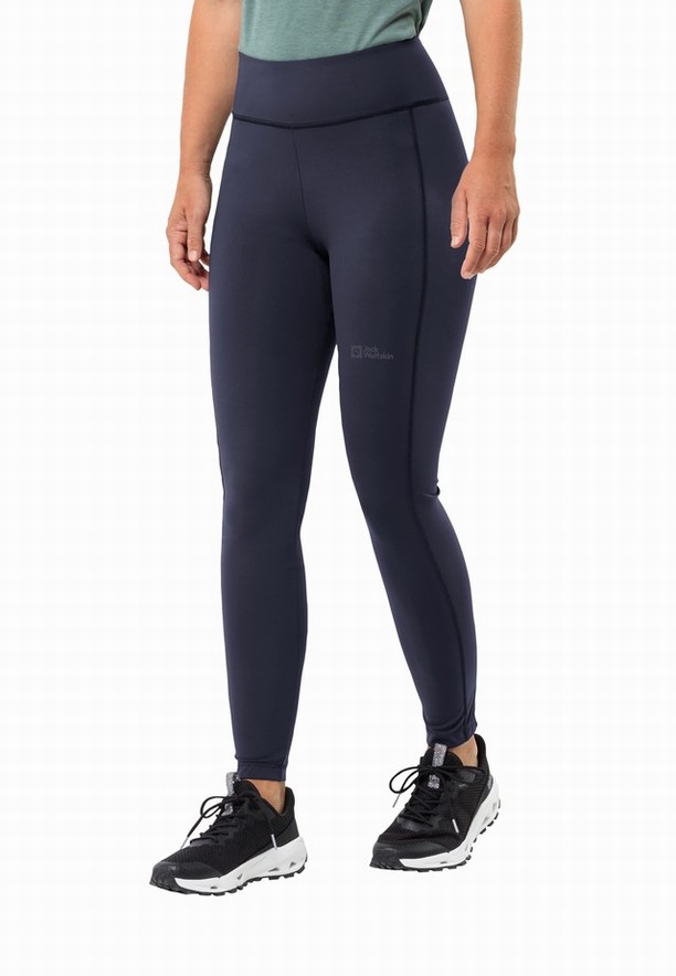 Navy Women Jack Wolfskin Klintal Tight | 28719935