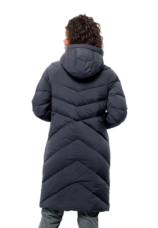 Navy Women Jack Wolfskin Marienplatz Down Coats | 55364207