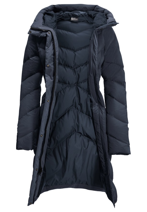 Navy Women Jack Wolfskin Marienplatz Down Coats | 55364207
