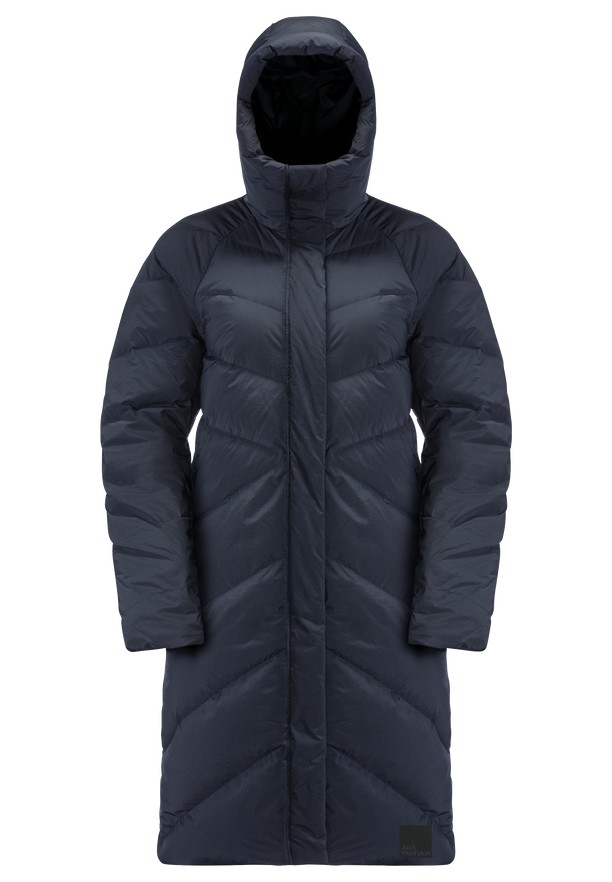 Navy Women Jack Wolfskin Marienplatz Down Coats | 55364207