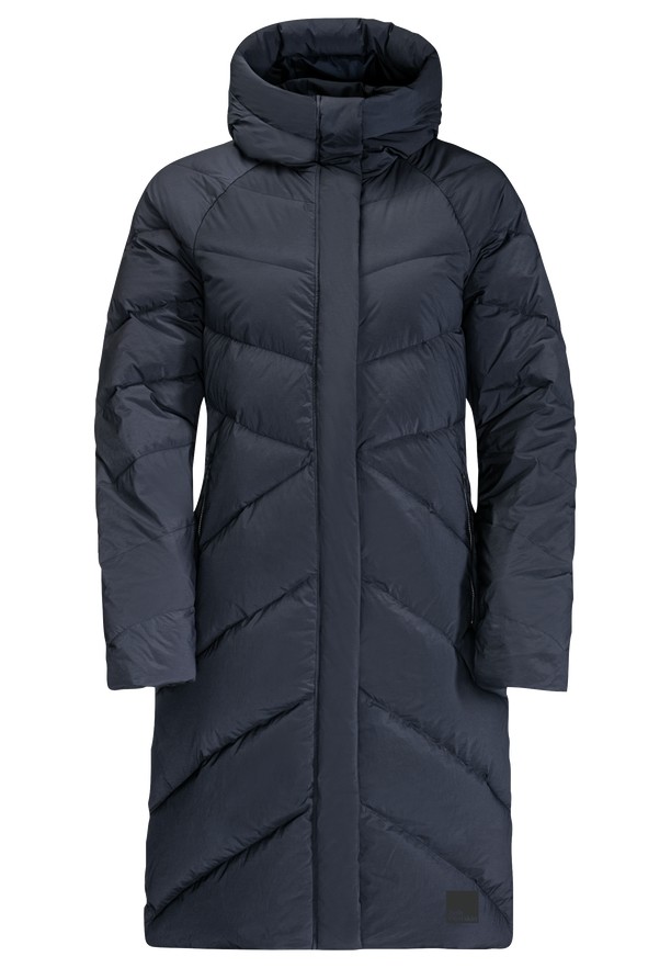 Navy Women Jack Wolfskin Marienplatz Down Coats | 55364207